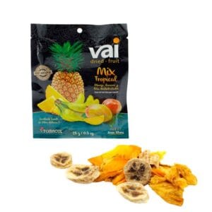 ¿Aburrido de los mismos snacks de siempre? ¡Dale un giro tropical a tu vida con nuestra mezcla de frutos deshidratados