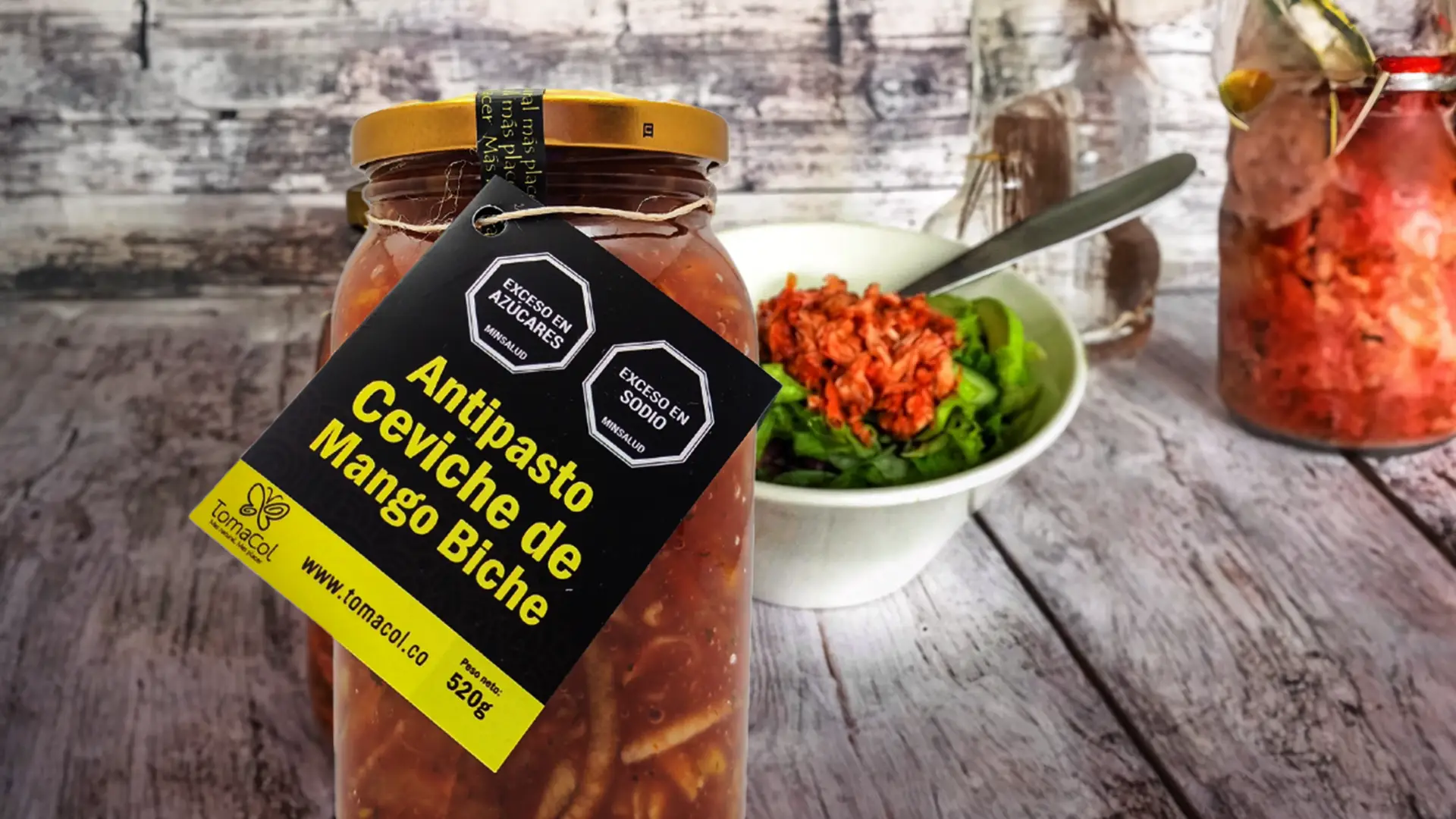 Ensalada Tropical de Pollo con Ceviche de Mango Biche