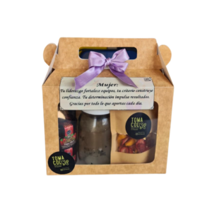 Caja de regalo con productos salusables